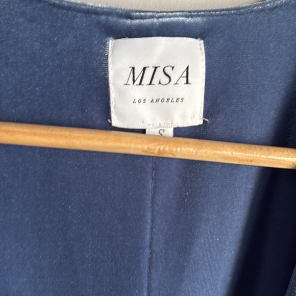 MISA Los Angeles Selina Dress in Blue Velvet Small - Picture 7 of 13